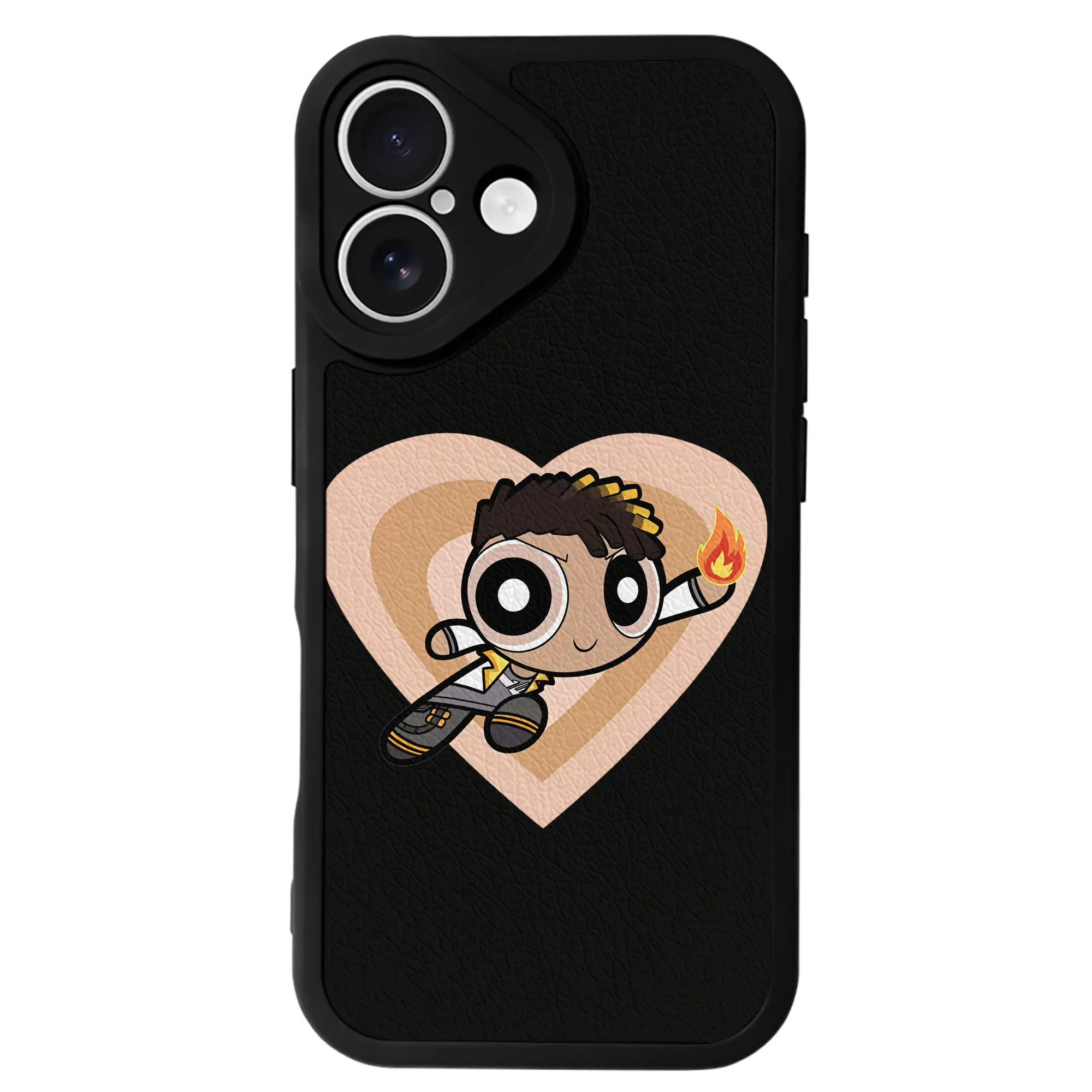 VALORANT グッズ,フェニックス - IPhone 16シリーズ対応 ・ シリコンスマホケース ・ レザー調 ・ 高精度フィット ・ 耐衝撃 ・ ワイヤレス充電対応 ・ 精密カット